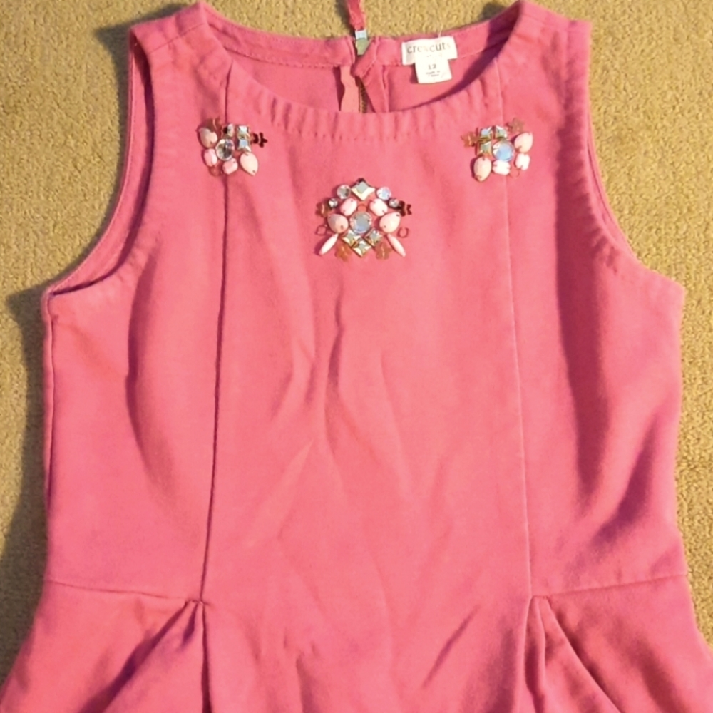 J. CREW Crewcuts Dress Size 12 Pink Tone